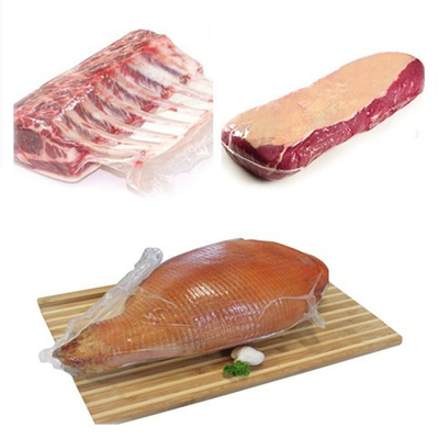 पोल्ट्री चिकन मांस पैकेजिंग के लिए ईवा पीई पीवीडीसी पीई 10x16 इंच 50um मोटाई प्लास्टिक हटना बैग