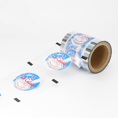 प्लास्टिक प्रिंटेड लैमिनेटेड सीलिंग कप पैकेजिंग फिल्म रोल मिल्क टी कप सीलर फिल्म रोल