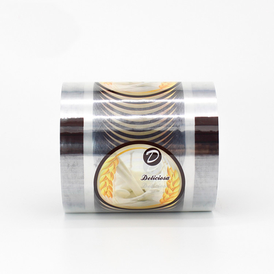 प्लास्टिक प्रिंटेड लैमिनेटेड सीलिंग कप पैकेजिंग फिल्म रोल मिल्क टी कप सीलर फिल्म रोल