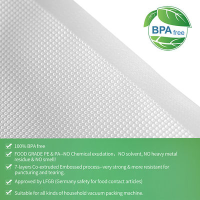 भोजन भंडारण उभरा हुआ वैक्यूम सील बैग