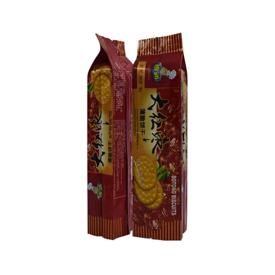 कस्टम मुद्रित प्लास्टिक स्नैक सूखी खाद्य पक्ष Gusset पाउच Mylar कुकी बिस्किट पैकेजिंग बैग