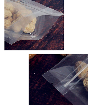 100 पीसी फुल क्लियर स्टैंड अप पाउच ज़िप लॉक के साथ, रीसीलेबल गिफ्ट पैकेजिंग बैग, खाद्य भंडारण के लिए