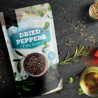 मसाला पैकेजिंग बैग प्लास्टिक पैकेजिंग मसालेदार पेपरिका खाद्य पैकेजिंग बैग सील ज़िपर स्टैंड अप बैग