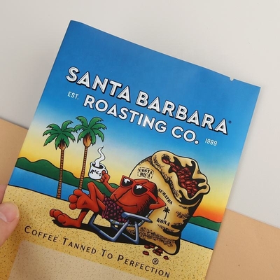 डिजिटल प्रिंटिंग अनुकूलित मुद्रित प्लास्टिक एल्यूमीनियम पन्नी बैग कॉफी नाश्ता तीन तरफ सील बैग फ्लैट पाउच बैक सील बैग