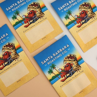 डिजिटल प्रिंटिंग अनुकूलित मुद्रित प्लास्टिक एल्यूमीनियम पन्नी बैग कॉफी नाश्ता तीन तरफ सील बैग फ्लैट पाउच बैक सील बैग