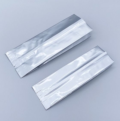 थोक नमी-प्रूफ पीई एल्यूमीनियम पाउडर बैग लेमिनेटेड हीट सील साइड गसेट वैक्यूम पाउच एल्यूमीनियम फॉयल फॉर स्टोरेज