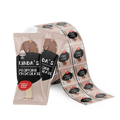 कस्टम मुद्रित खाद्य पैकेजिंग प्लास्टिक रोल फिल्म आइसक्रीम पैकेजिंग एल्यूमीनियम पन्नी लेमिनेटेड रोल फिल्म