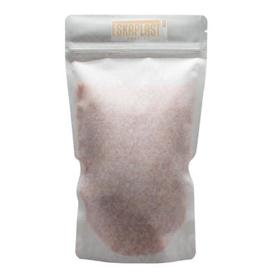 सफेद काउहाइड बैग (खड़ा बैग) छोटे विंडो के साथ, कस्टम मुद्रित ज़िपर, क्राफ्ट पेपर स्टैंडिंग बैग/खाद्य पैकेजिंग बैग