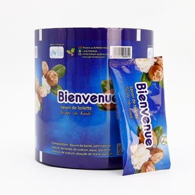 गर्म बिक्री कस्टम मुद्रित टुकड़े टुकड़े में खाद्य ग्रेड प्लास्टिक रोल फिल्म साबुन लपेटने के लिए लचीला पैकेजिंग