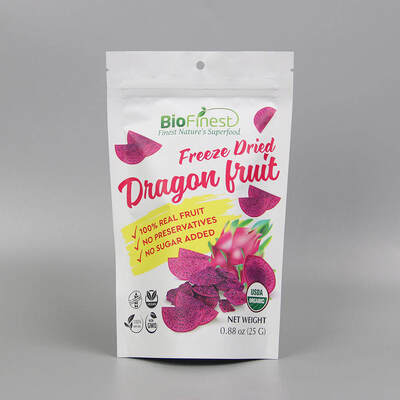 अनुकूलित मुद्रित पुनः बंद करने योग्य ज़िप लॉक प्लास्टिक एल्यूमीनियम पन्नी स्नैक फ्रीज सूखे फल Doypack खड़े हो जाओ थैली खाद्य पैकेजिंग बैग