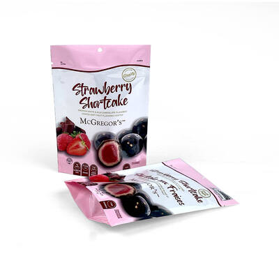 Custom Printed Freeze Dried Fruit Bags Resealable Stand Up Three Side Seal Flat Pouch Dry Fruit Packaging Snack Bags