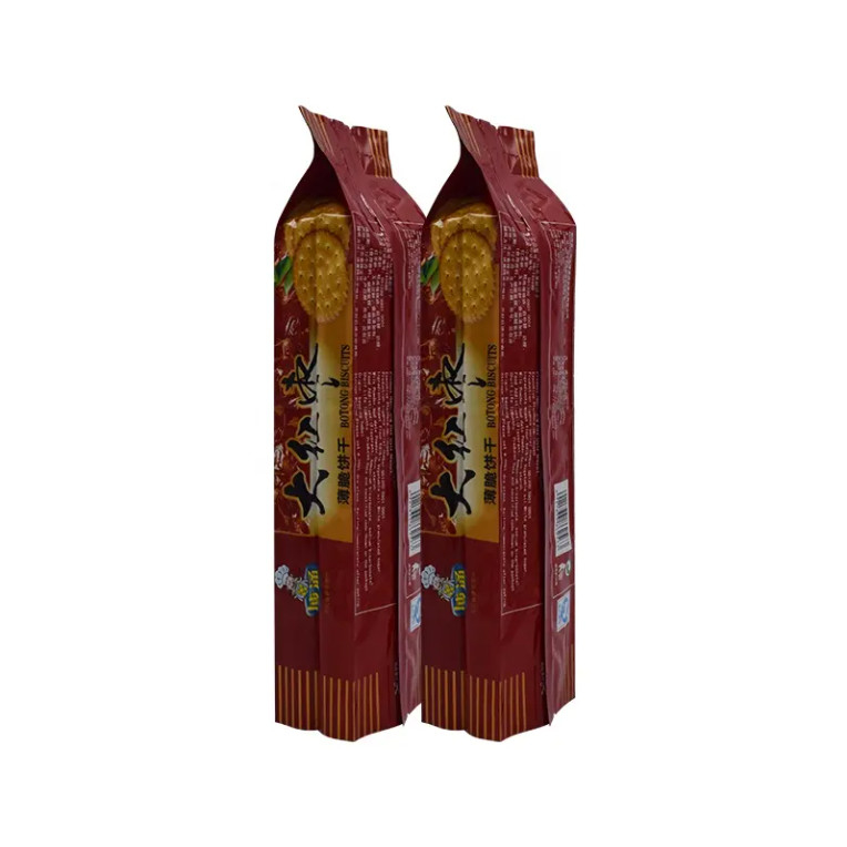कस्टम मुद्रित प्लास्टिक स्नैक सूखी खाद्य पक्ष Gusset पाउच Mylar कुकी बिस्किट पैकेजिंग बैग