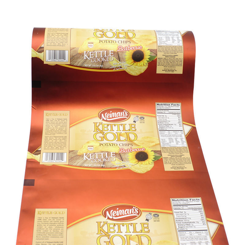 पैकिंग मशीन के लिए खाद्य ग्रेड प्लास्टिक पाउच फिल्म रोल के लिए लेमिनेटेड BOPP/VMCPP