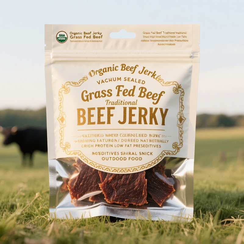 Customizable Three Side Seal Pouch with Resealable Zipper and Tear Notch for Packaging Snacks Candy Powder Coffee Tea and Dry Food Products